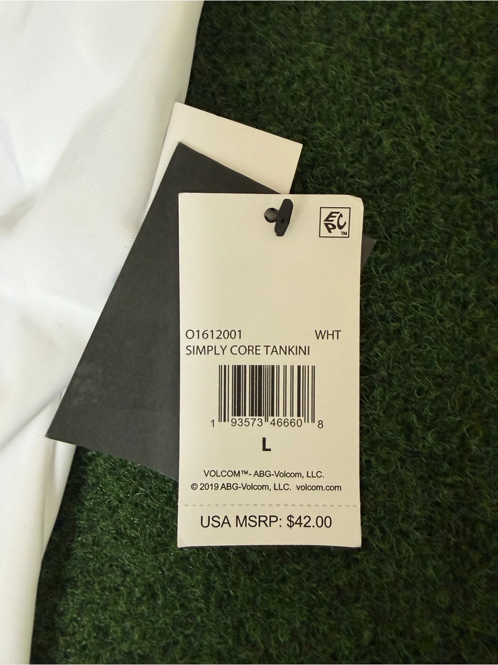 Volcom White Racerback Logo Tank - Picture 3 of 8